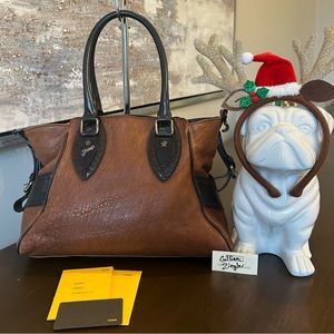 Fendi De Jour Star Bag Brown Black Leather